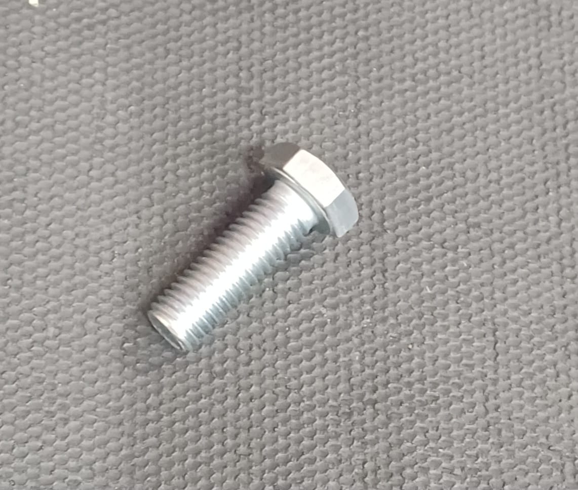 Hex Set Screw M12 x 35mm EG (Electro Galvanised)